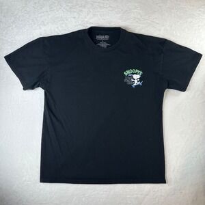 Peanuts Snoopy World Skate Club Graphic T-Shirt Black Large Skateboard Tee